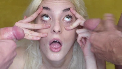 Two Dicks Are Better Than One - Cum In Eyes